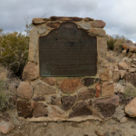 Historical marker near "Foot and Walker Pass" by Blair Valley.